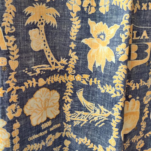 Ke Nui Hawaii Mens UCLA 1996 Collectors Edition Reverse Print Aloha Shirt XXL - Picture 6 of 7